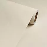 Livelynine Selbstklebende Tapete Beige Creme Selbstklebende Tapete Schlafzimmer Beige Struktur 90x500CM Klebefolie Möbel Hellbeige Schrank Wasserfest Selbstklebend Folie Wand Bad Wohnzimmer Wandtapete