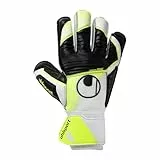 uhlsport uhlsport Soft Advanced, Kinder und Erwachsene Torwarthandschuhe, Blanc/Jaune Fluo/Noir, 10 -