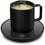 Lesipee Kaffeebecherwärmer, Elektrischer Kaffeewärmer Candle Wärmer Tassenwärmer, Intelligenter Kerzenwärmer mit automatischer Abschaltung für Büroschreibtisch, Büro Gadgets Kaffee Geschenk