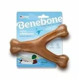 Benebone Wishbone Langlebiges Kauspielzeug für Hunde für Aggressive Kauer, Ente, Größe M