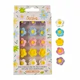 DECORA 0500518 16ER-PACK MITTELGROßE BLUMEN IN VERSCHIEDENEN FARBEN