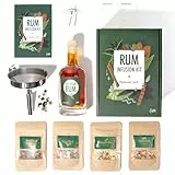 DIY Rum Infusionsset von Craftly | Geschenkset | Tolles Geschenk für ihn, sie, Partner, Jahrestag, Geburtstag | Für Männer und Frauen l Gewürze & Flaschen