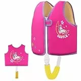 OSHYLE Schwimmweste für Kinder, Kleinkinder, Schwimmflügel, Weste mit Sicherheitsgurt, Auftriebshilfe (M-Unicorn, L(6-9))