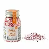 Decora 2081135 PAKETE 100 G NONPAREILS WEIßUND ROT
