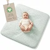roba organic Spannbezug für Wickelauflagen Lil Planet - für Unterlagen 75 x 85 cm - Abnehmbarer Bezug aus Bio Baumwolle - GOTS zertifiziert - Frosty Green