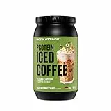 Body Attack Protein Iced Coffee Hazelnut Macchiato, 900 g - Whey Protein Pulver mit Kaffee Extrakt - Erfrischender Proteinshake mit Instantkaffee und Kakao - Mit Koffein, Made in Germany