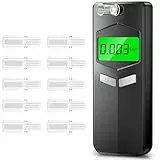Pakinui Alkoholtester Polizeigenau, Hochpräziser Promillemessgerät mit Digitalem LCD-Anzeige, Professioneller Alkoholmessgerät Tragbarer Alkomat für den Heim- und Partygebrauch