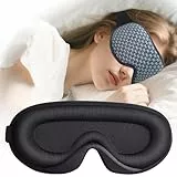 liuchanghe 3D Schlafmaske für Seitenschläfer, Augenmaske für Frauen & Herren, 100% Lichtblockierend & Atmungsaktiv, geeignet für Reise-Yoga