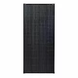 enjoy solar® Monokristallines Solarmodul 200W 12V, Solarpanel mit PERC 9BB schwarzes Rahmen Version (Full Black), ideal für Wohnmobil, Balkonanlage, Gartenhäuse, Boot
