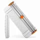 Papierschneider, A4 Papierschneider, Schneidemaschine mit Automatischer Sicherheits Sicherung, Scrapbooking Werkzeug zum Schneiden von Papier für Scrapbooking, Bastelpapier, Karton, Etikett