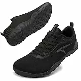ASHION Turnschuhe Herren Laufschuhe Sportschuhe Sneaker Herren Straßenlaufschuhe Outdoor Traillaufschuhe Barfußschuhe, Schwarz, 43 EU