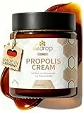 bedrop Propolis Cream bei Akne, Neurodermitis (hochdosierte Salbe) - 60g Propolis Creme mit Bienenwachs & Traubenkernöl (60g)