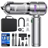KITBEZN Handstaubsauger, 27KPA Handstaubsauger Akku Kabellos, 135W Autostaubsauger Stark, 4-in-1 Mini Staubsauger mit Bürstenloser Motor per Auto, Haus, Tierhaare, Sofa Reinigung
