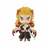 Bandai Chibi Masters Kyojuro Rengoku Demon Slayer-Figur, 8 cm große Sammelfigur aus Demon Slayer, Anime- und Manga-Figur, tolle Anime-Geschenke