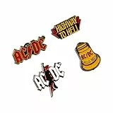 Grupo Erik Set AC/DC - 4 Anstecknadeln - Geschenke Musik Geschenke Merchandising
