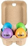 Nino Percussion Egg Shaker Assortment - 4 Rasseleier für Kinder ab 3 Jahren - Geschenkidee - Inklusive Box - Kunststoff, Mehrfarbig (NINOSET21)