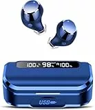 Bluetooth Kopfhörer,Kopfhörer Kabellos Bluetooth 5.3 In Ear Kopfhörer mit 4 ENC Noise Cancelling Mic,2026 Kabellose Kopfhörer 128Std Spielzeit LED-Anzeige, IP7 Wasserdichte Ohrhörer Touch Control