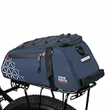 KEMIMOTO 2 IN 1 Gepäckträgertasche, 8L & Wasserabweisende Fahrradtaschen für Gepäckträger, Mehrere Fächer, mit Tragegriff und Schultergurt, Fahrrad Taschen hinten