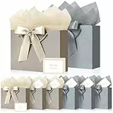 BBLIKE Geschenktüten Geschenktüte mit Henkel - 8 Geschenktasche + 8 Grußkarten + 8 Sydney Paper, Geschenktaschen, Geschenkverpackung für Geburtstag, Geschenk, Feier, Hochzeit
