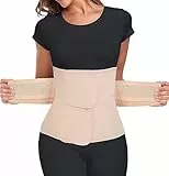 MAMODY Bauchgurt Nach Geburt - Bauchband Nach Geburt für Damen Rückbildungsgürtel Nach(Beige, S/M)