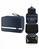 Carttiya Kulturbeutel zum Aufhängen, Kulturbeutel Herren Damen, Kosmetiktasche Groß Waschtasche Reise Waschbeutel Cosmetic Bag Makeup Tasche Kulturtaschen Toilettentasche mit Haken (Dunkelblau)