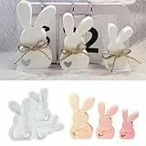 Silikonformen Gießformen Ostern, DIY Hasen Silikonform Ostern, Gießformen Silikon Ostern, Gieß-formen Silikon Frühling, Silikonform Frühling, Gießform Frü-hling, für DIY Os-terdeko Handwerk (B)