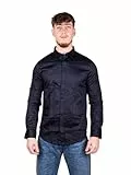 Armani Exchange Herren Smart Stretch Satin Freizeithemd, Blau, XXL