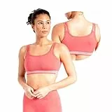 SMILODOX Sport BH Damen Miriel, Fitness Bra mit doppelten Trägern und elastischem Bund für sicheren Halt, dezente Streifen am Bund als schlichtes Design-Element, ideal für Training Alltag und Freizeit