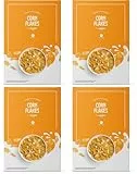 by Amazon Maisflocken Cornflakes, 500g (Packung mit 4)