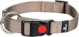 Karlie Art Sportiv Plus Halsband verstellbar neue universal Farben Mix and Match L: 45 - 65 cm B: 25 mm L grau