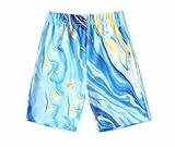 Arshiner Mädchen Shorts Batik Sommer Kurz Leggings Sport Freizeit Radlerhose für Kinder 6-7 Jahre
