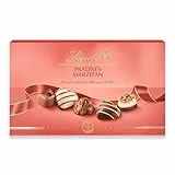 Lindt Schokolade - Pralinen Für Kenner Marzipan | 125 g | Pralinés-Schachtel mit 12 feinen Marzipan-Kreationen in 6 Sorten mit und ohne Alkohol | Pralinengeschenk | Schokoladengeschenk