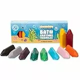 Honeysticks Dreieckige Badestifte für Kleinkinder und Kinder (10 Stück) – natürliches Bienenwachs für ungiftigen Badewannenspaß – parfümfrei, tolles Badespielzeug – leuchtende Farben, leicht zu