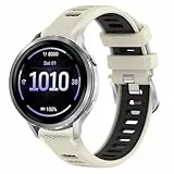 Hiseus Armband Kompatibel mit Garmin Venu 4 45mm 41mm, Weiches Silicone Sport Uhrenarmband Armbänder (Polarstern-Schwarz, Venu 4 41mm)