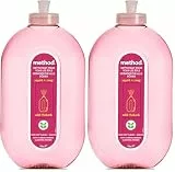 method Bodenreiniger, Reiniger für strahlenden Glanz auf Böden, frischer Rhabarberduft, gründliche Reinigung, 1 x 739 ml (Packung mit 2)