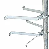 Premium X Mauerhalter 50cm Stahl verzinkt SAT Wandabstandshalter Wandbefestigung Stangenbefestigung Masthalter Wand für Mast bis Ø 60mm Halterung Satellitenschüssel Antenne