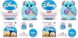Snackles 12-cm Disney Charakter Plüsch von ZURU, Weiches Spielzeugplüschtier mit Snack-Zubehör (Packung mit 2)