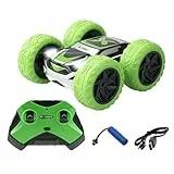 Exost Silverlit All-Terrain Ferngesteuertes Auto 360 Cross Green - Batterie inklusive - Fahren auf 2 Seiten bei 360° + LED-Scheinwerfer - Geschwindigkeit: 12 km/h - Spielzeug für Kinder ab 5 Jahren