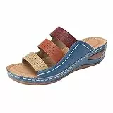 DKLOVIFU Pantoletten Damen Atmungsaktive Freizeitschuhe Mit Dicken Sohlen Freizeit Outdoor Damensandalen D.