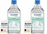 HEITMANN pure Reiner Essig-Entkalker | Natürlicher Kalkreiniger für Küche & Bad | Essigreiniger gegen Kalk & Gerüche | Umweltfreundlicher Entkalker für Oberflächen & Geräte | 500 ml (Packung mit 2)