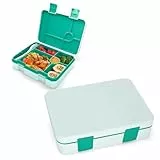 IJIAMY Brotdose Kinder mit Fächern, Bento Box Kinder, Auslaufsicher Lunchbox Kinder, Jausenbox für Mädchen & Jungen, Snackbox, Perfekt für Schule, Kindergarten & Ausflüge