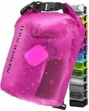 Nordlight Dry Bag 5L Wasserdichter Beutel - (Pink) Wasserdichter Packsack Mit Roll Top Verschluss Und Schultergurt | Schwimmen, Baden, Strand, Kanu, Stand Up Paddling, Tauchen