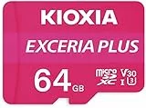 KIOXIA SD MicroSD Card 64GB 100MB/s Kioxia Exceria Plus U3 V30 4K Video Recording
