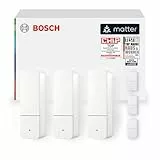Bosch Smart Home Tür-/Fensterkontakt II [+M], smarter Sensor zum energieeffizienten Heizen, flexible Nutzung im Bosch Smart Home System oder herstellerübergreifend in Matter Systemen, 3er-Set