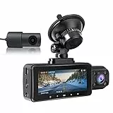 LANMODO Dashcam Auto Vorne Hinten Innen mit Hardwire kit (Dashcam Vorne Hinten Innen)