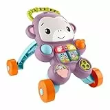 Fisher-Price Lauflernwagen für Babys Lern mit Mir Lila AFFE Spielzeug mit Musik, Lichtern & Aktivitäten für Kinder und Kleinkinder und ab 6 Monaten, JGW90