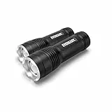 Energizer Eveready LED-Taschenlampe, (2er-Pack), schwarz, superhelle Taschenlampe für Outdoor-Aktivitäten, Camping und Geschenke (inklusive 2 AAA-Batterien)
