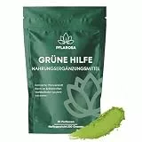 Grüne Entgiftungspulver 200g Superfood Pulver,Greens Pflanzenpulver mit Matcha, Gerstengras, Spirulina & Heidelbeeren,Reich an Ballaststoffen & Mikronährstoffen,Vegan – Täglicher Energie Helfer