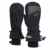 Winter-Ski-Fäustlinge für Herren und Damen, kaltes Wetter, warme Snowboard-Fäustlinge, winddicht und wasserdicht, Thinsulate, warm, für Erwachsene, mit Tasche, Skifahren, Snowboard-Handschuhe,