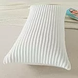 ZTYROLJ Cord Kissenbezug 40x80cm, Weiß Gestreiftes Kissenhülle, Schlafzimmer Weiche Dekorative Kissenbezüge, Zierkissenbezüge für Wohnzimmer Sofa